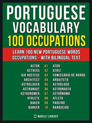 cover image of Portuguese Vocabulary--100 Occupations
